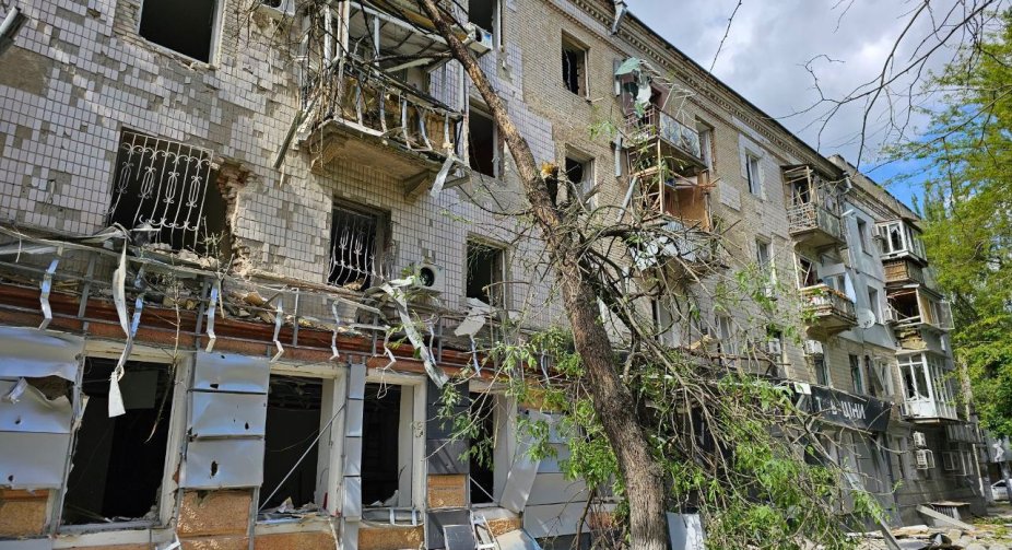 Air strike on Kherson's central district: there are casualties