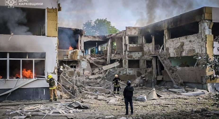 Russian troops shelled Chuhuiv, Kharkiv region: a kindergarten is damaged, there are victims (UPDATED)