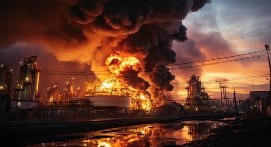 Attack on an oil depot: a fire in the Belgorod region of Russia