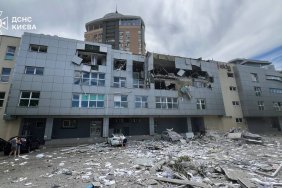 Унаслідок повторного обстрілу Києва пошкоджено будівлю медичного центру: є загиблі