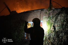 Dozens of Homes Damaged in Russian Attack on Kyiv, Two Killed and Four Injured