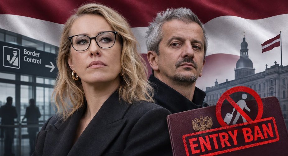 Latvia Imposes Indefinite Entry Ban on Russian Propagandist Ksenia Sobchak and Her Husband